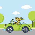 Animal Happy Drive Coloring